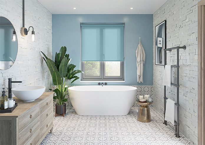 Roma (FR), Breeze Blue - Twist&Fit Roller Blind - Image 8